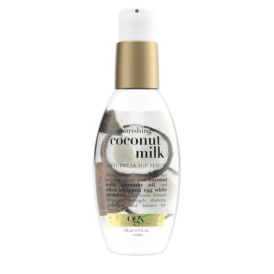 OGX Nourishing + Coconut Milk Anti-Breakage Serum, 4 Fl Oz | Amazon (US)