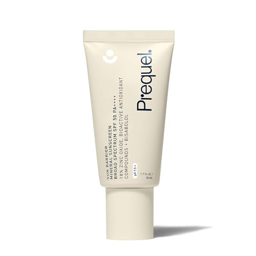 Prequel Skin Sun Barrier Mineral Sunscreen SPF 50. PA++++ Broad Spectrum Zinc Oxide Sunblock with Semi-Transparent Lightweight Texture. Moisturizing UV Defense for Face. Travel Size, 1.7oz | Amazon (US)