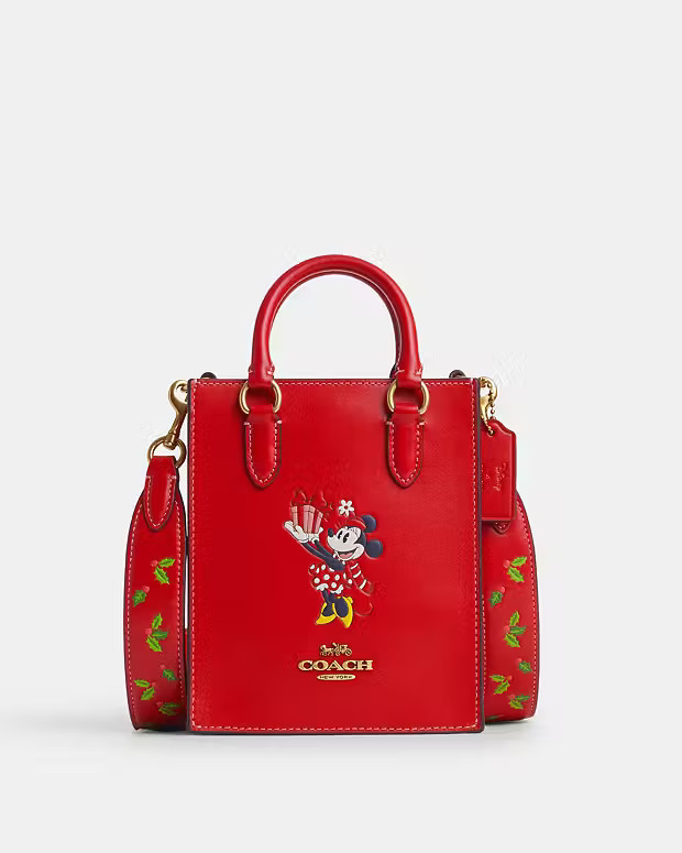 Disney X Coach North South Mini Tote With Minnie Mouse | Coach Outlet US