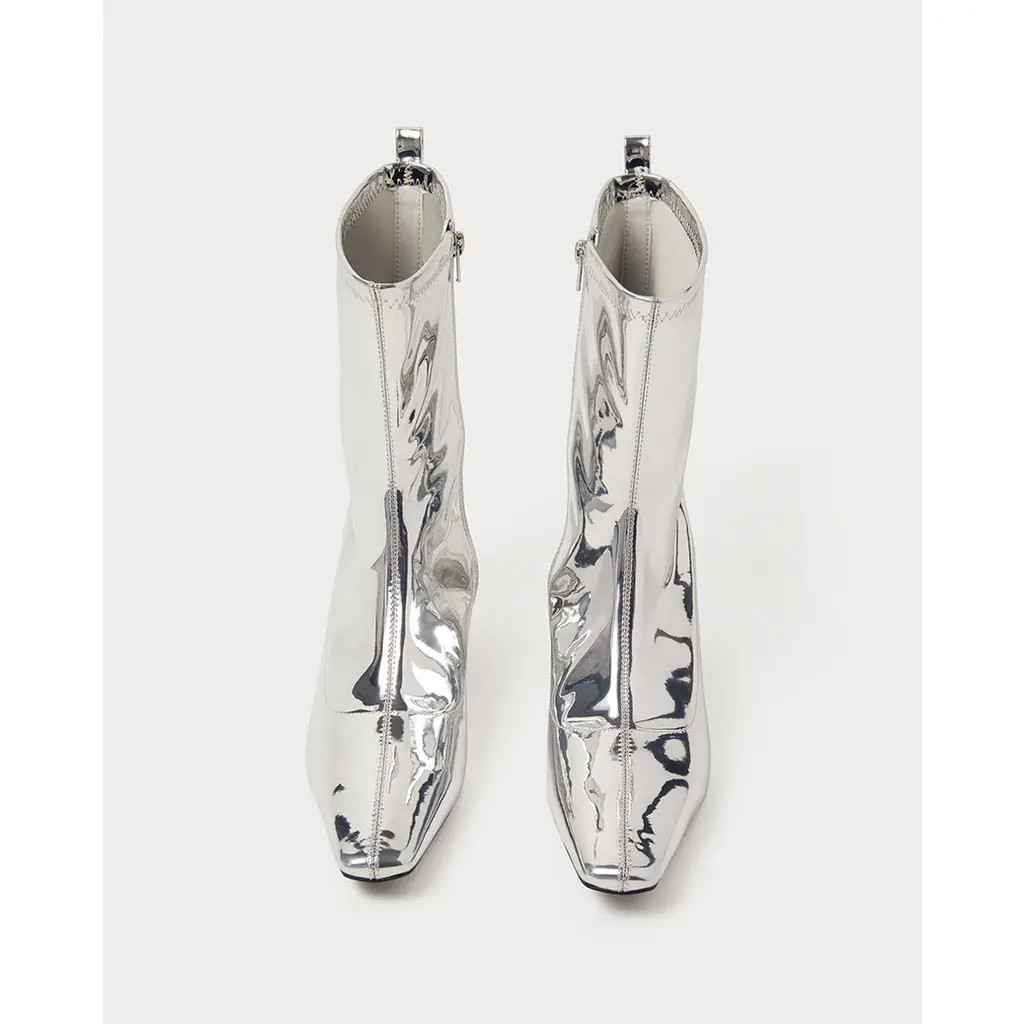 WeWoreWhat Glove Bootie in Silver at Nordstrom, Size 37 | Nordstrom