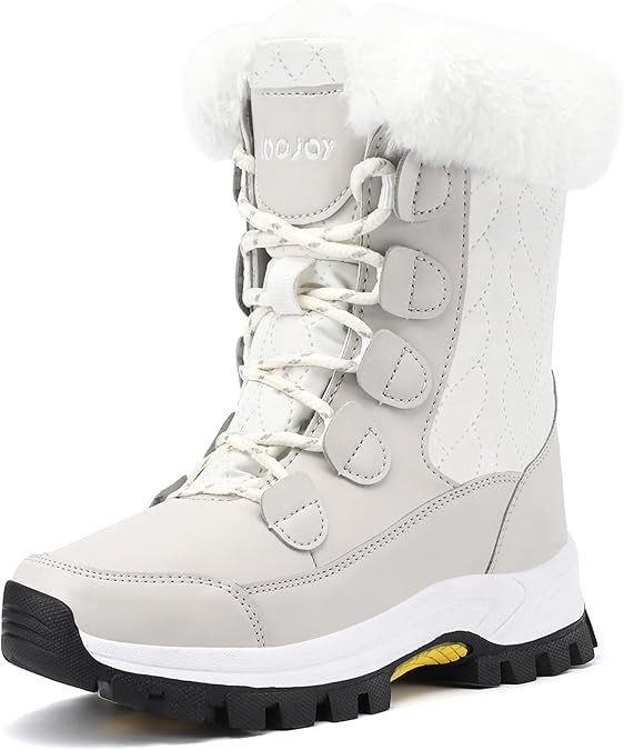 COOJOY Womens Waterproof Winter Snow Boots Warm Shoes Furry Mid Calf Lightweight Walking Hiking B... | Amazon (US)