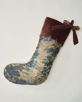Evergrove Printed Velvet Stocking | Magnolia
