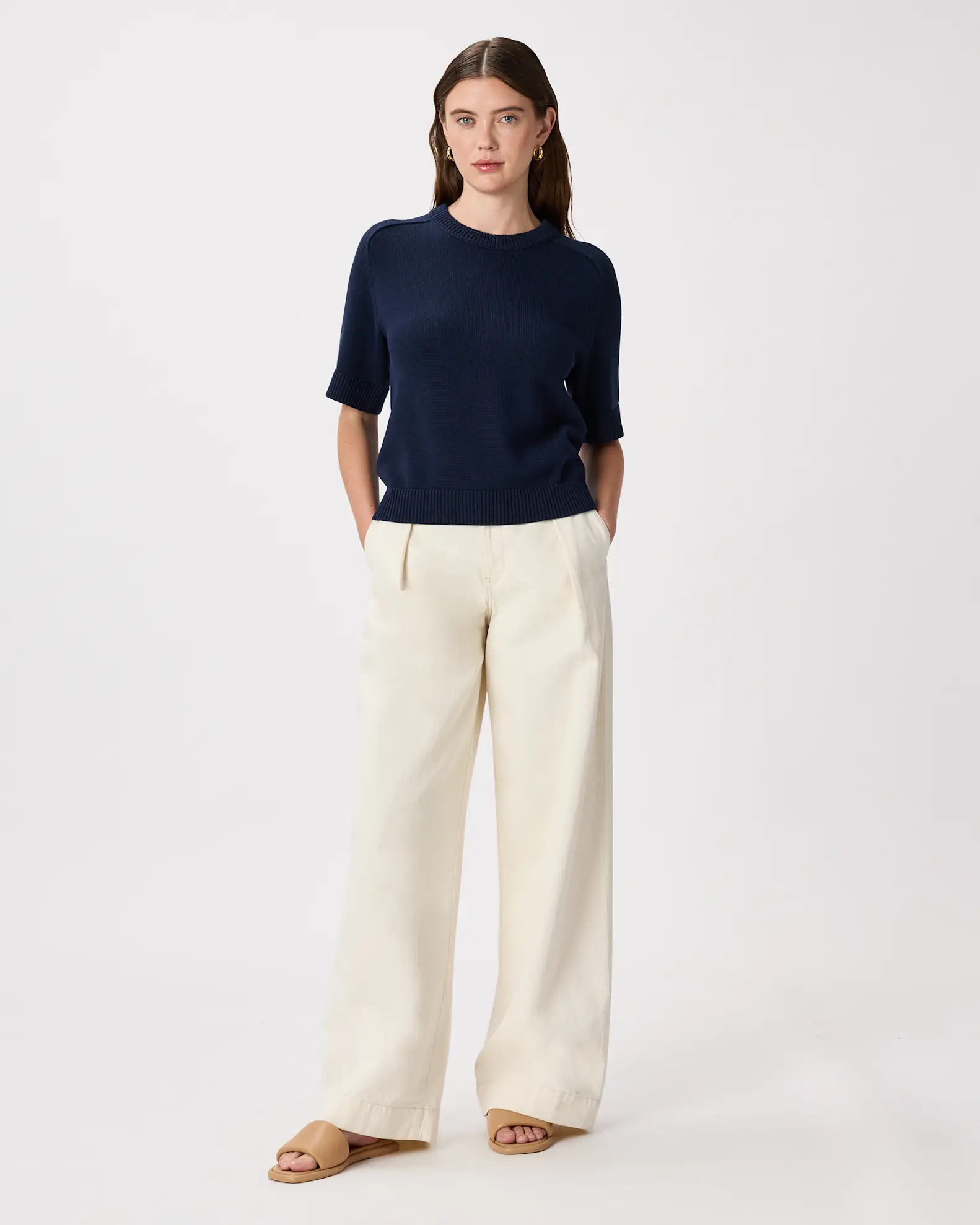 100% Organic Cotton Sweater Tee | Quince