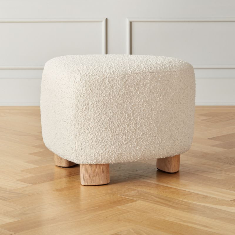 Bozzi Boucle Ottoman + Reviews | CB2 | CB2