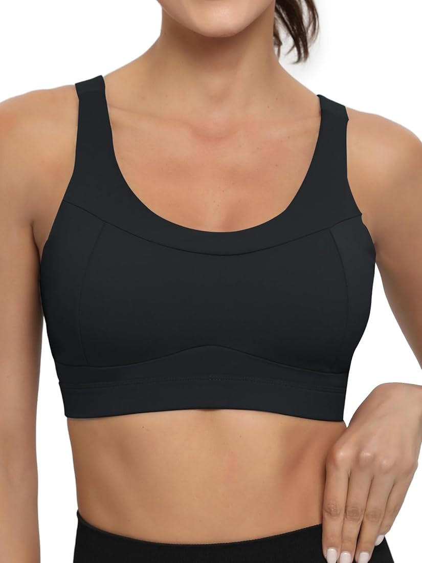 RUNNING GIRL High Impact Sports Bras for Women,Racerback Running Bra Workout Crop Tank Tops Longl... | Amazon (US)