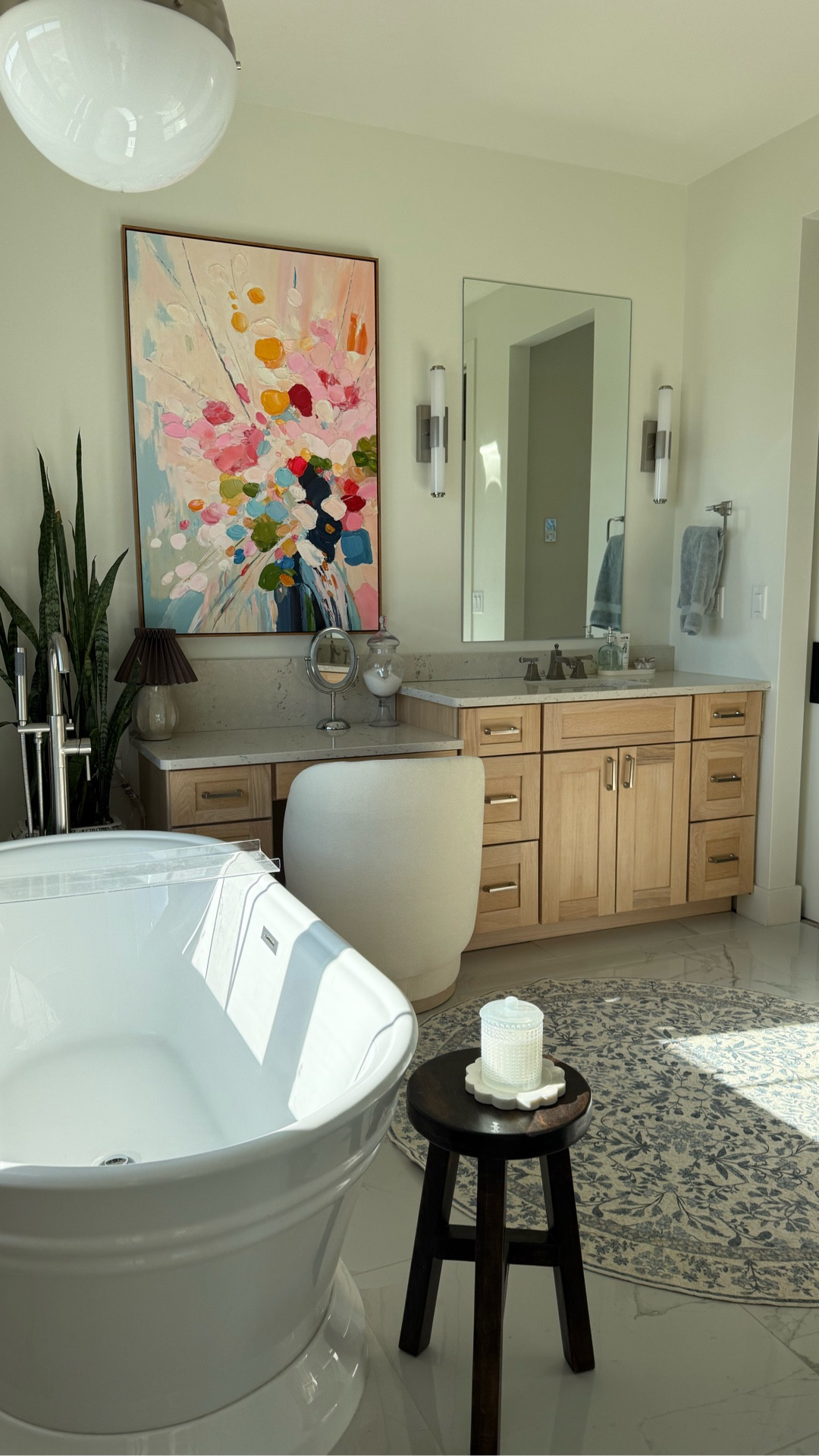 The perfect spring candle does exist!  I am loving @lajoliemuse candles in the scents Rose Noir & Oud and Santal Rose.  These floral scents make the inside of our home feel more like spring.  Comment SHOP for my favorite scents.

#homedecorating #bathroomideas #homedecorcandles #bathtub

#LTKselfcare #LTKHome