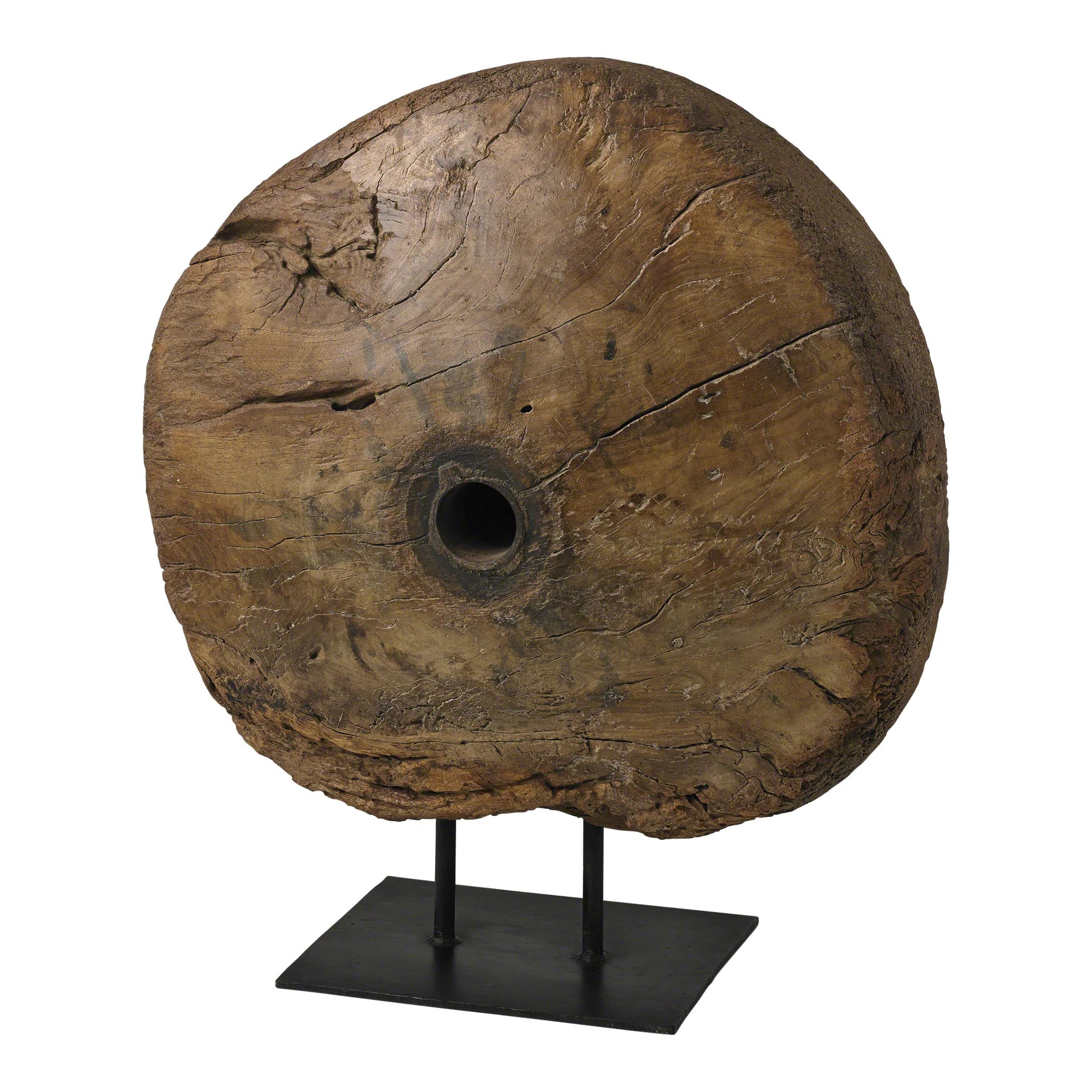 Antique Cart Wheel on Stand | Wayfair North America