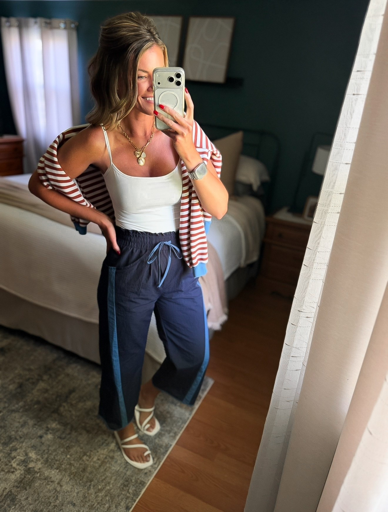 Casual outfit idea 
Wearing medium in tank and pants

#LTKSeasonal #LTKOver40 #LTKmomlife