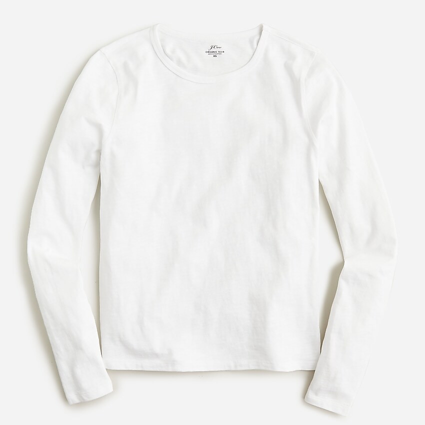 '90s fitted organic slub cotton long-sleeve T-Shirt | J. Crew US