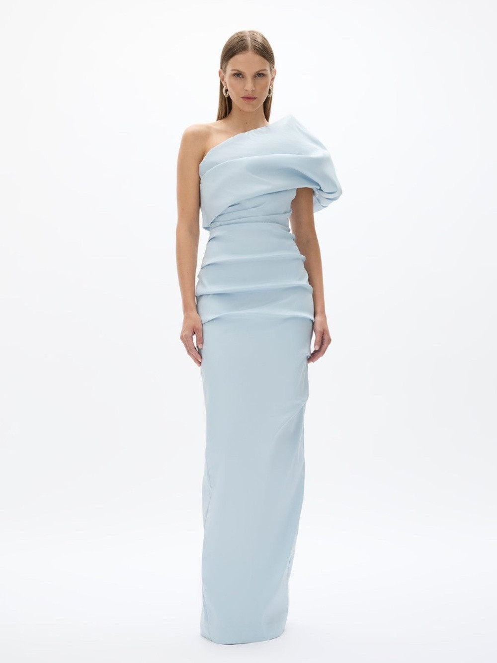 Rachel Gilbert Gown, Size 4, Blue | Poshmark
