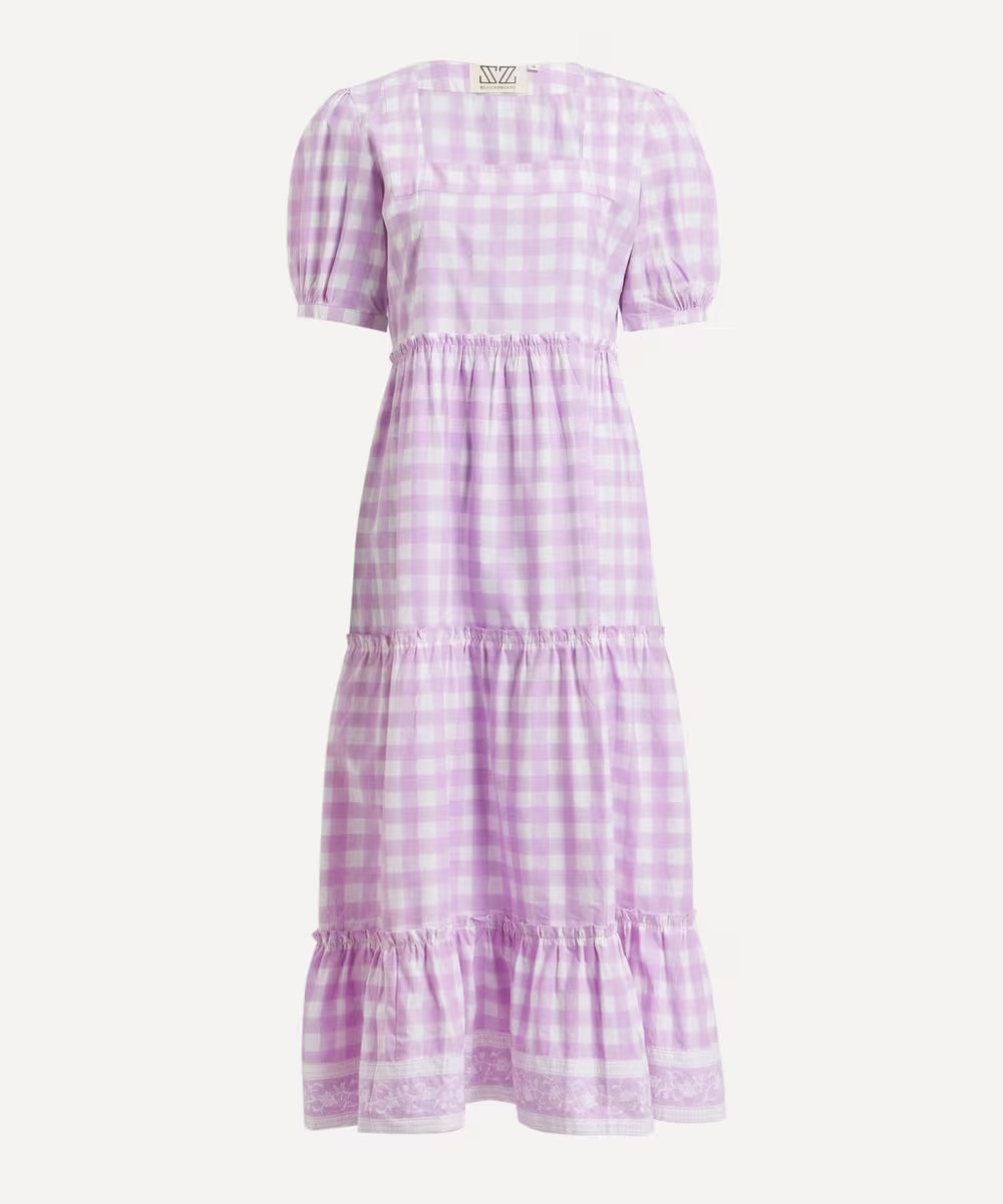 Purple Gingham Divya Dress | Liberty London (UK)