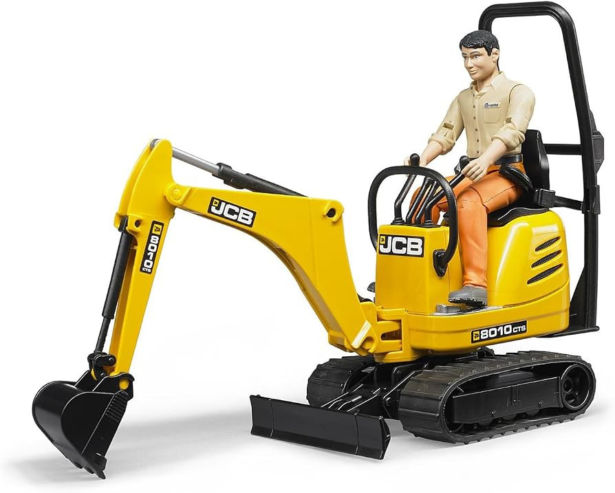 Bruder Jcb Micro Excavator 8010 Cts and Construction Worker (Colors May Vary) | Amazon (US)