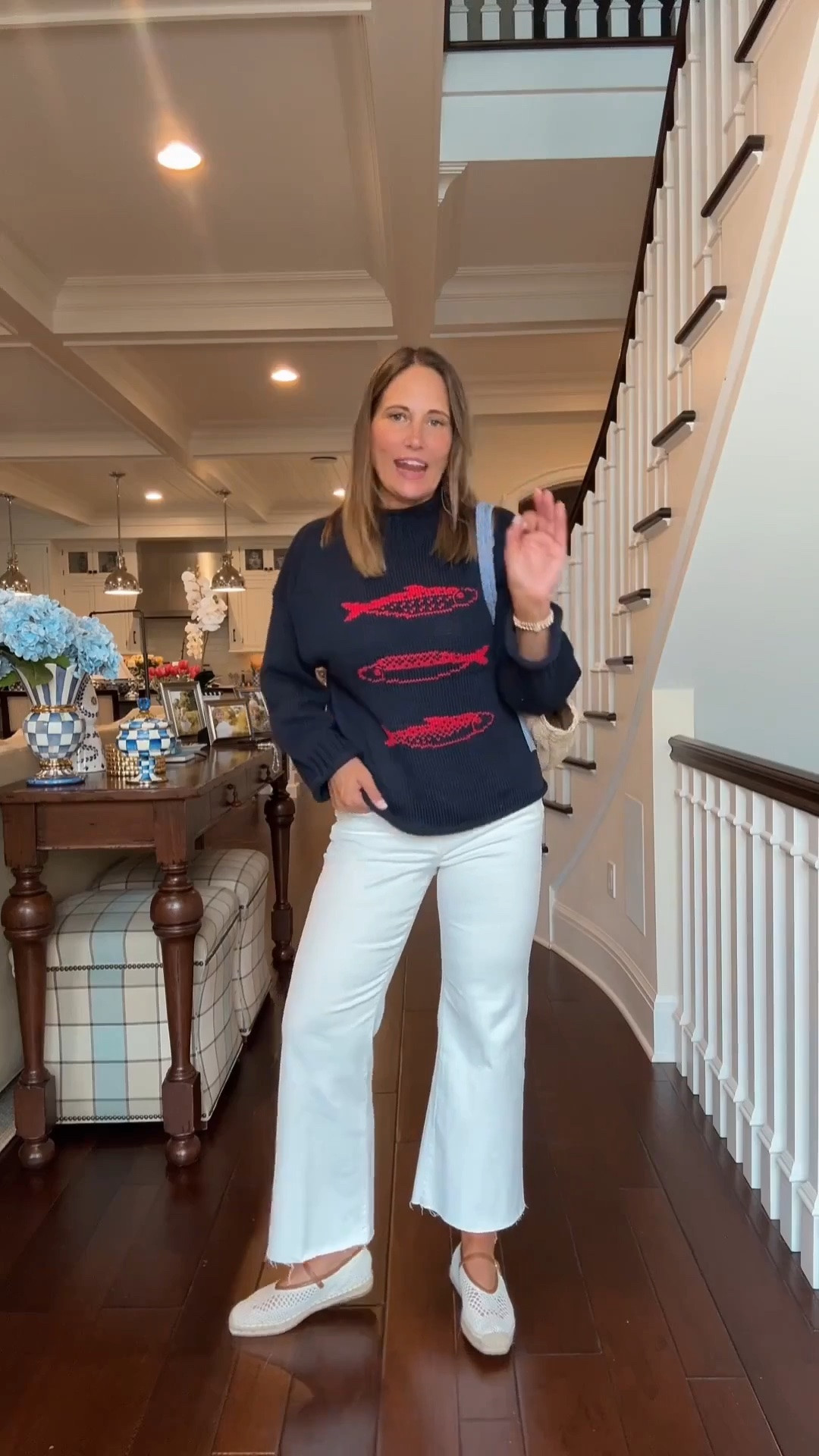 All the colors I will be wearing this weekend! This fish sweater adds the perfect element of whimsy. s

#LTKOver40 #LTKMidsize #LTKSeasonal
