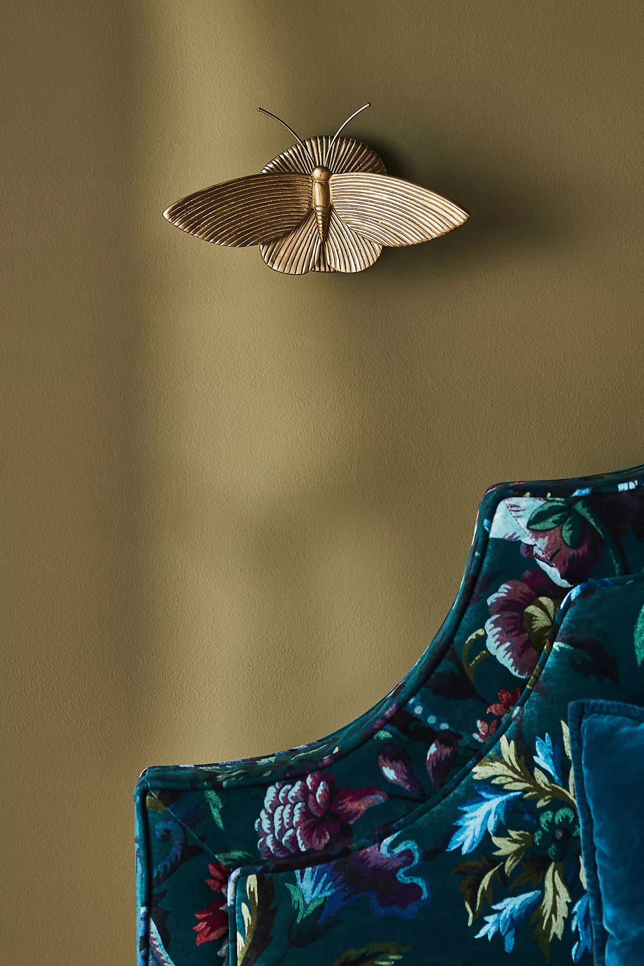 Luna Metal Moth Sconce Wall Light | Anthropologie (US)