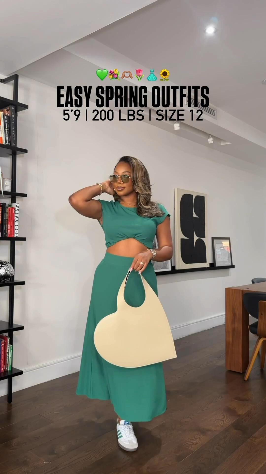 Easy green looks for spring!! 5’9 200
Lbs size 12 wearing large in green set, large button down with size XL white pants, small green jacket, medium tank, size 12 jeans, small trench, small tank, large harem skirt 

#LTKTall #LTKootd #LTKMidsize