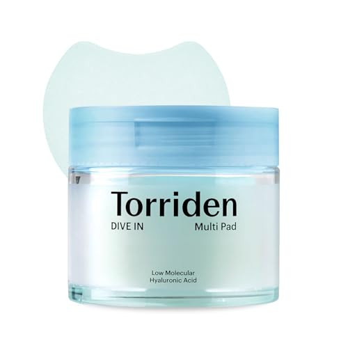 Torriden DIVE IN Multi Pad (80 pads) | Serum infused Facial Pads for Cooling, Soothing, Hydrating Spot Masking | Hyaluronic Acid, Panthenol, Allantoin | Amazon (US)