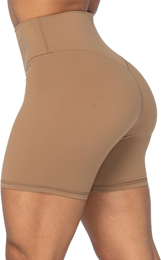 Sunzel Women's Biker Shorts in High Waist Tummy Control with No Front Seam | Amazon (US)