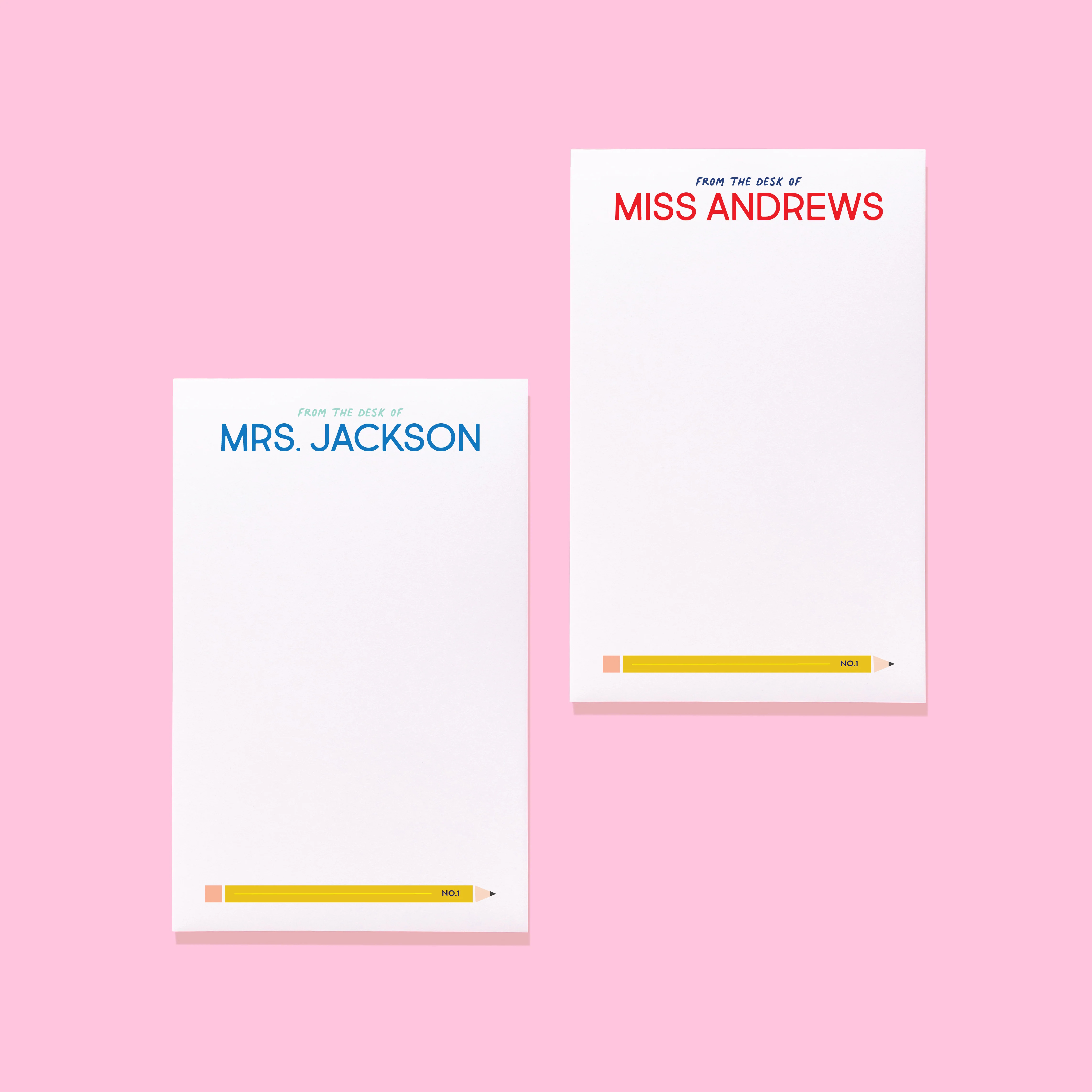 No. 1 Teacher Personalized Notepad | Joy Creative Shop