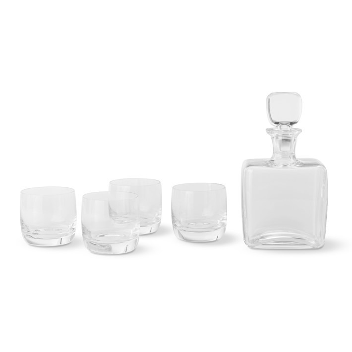 Williams Sonoma Reserve Decanter & Double Old-Fashioned Glasses, Set of 4 | Williams-Sonoma