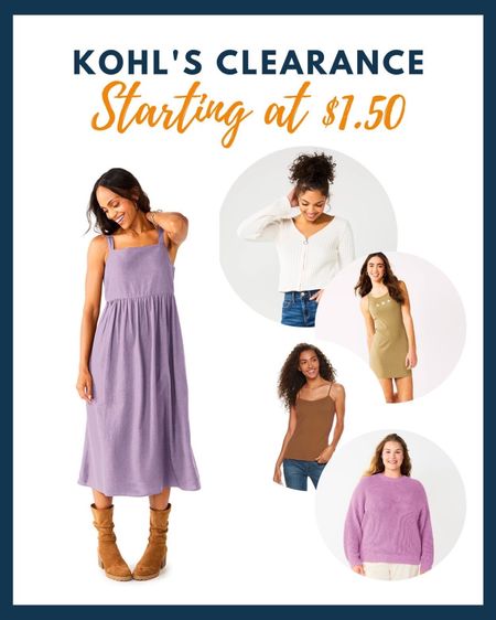 You must RUN to shop the Kohl’s clearance!!!! 🔥🔥🔥 Tanks as low as $1.50, sweaters as low as $4.50, dresses under $5, and so much more!!!! Shop a few of our faves below before they’re gone!!! 😍

#LTKstyletip #LTKsalealert #LTKunder50