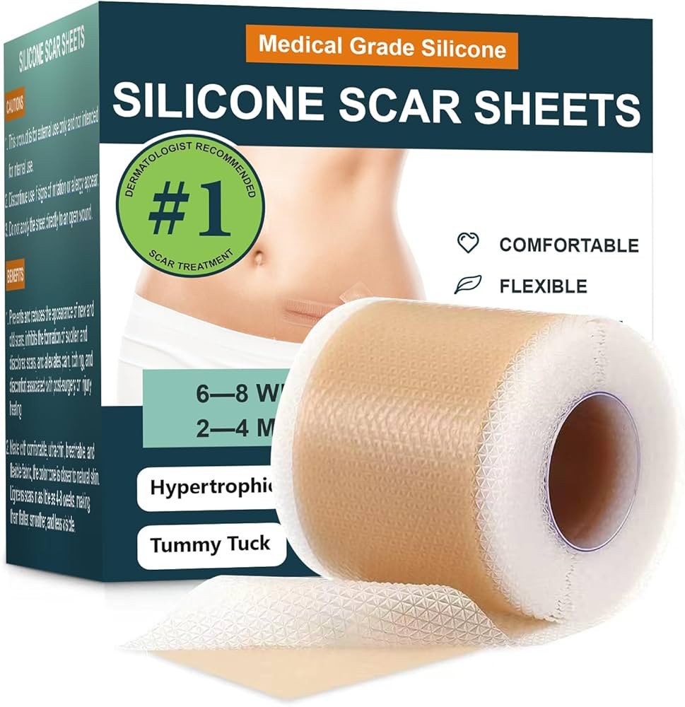 Silicone Scar Sheets,Silicone Scar Tape,Silicone Sheets For Scars,Scar Tape For Surgical Scars,Ke... | Amazon (US)