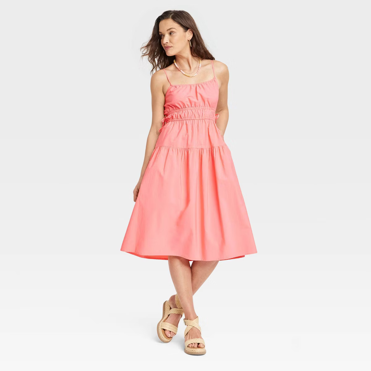 Women's Cinched Waist Midi Sundress - Universal Thread™ | Target