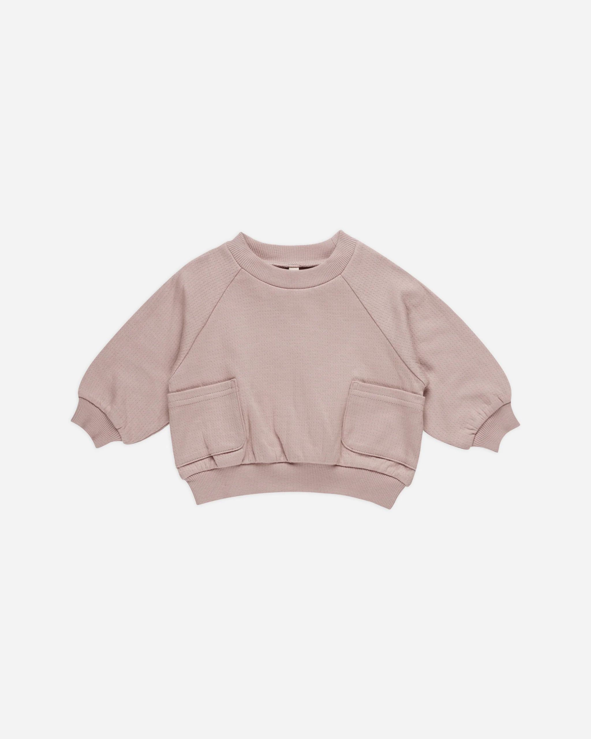 Pocket Sweatshirt || Mauve | Rylee + Cru