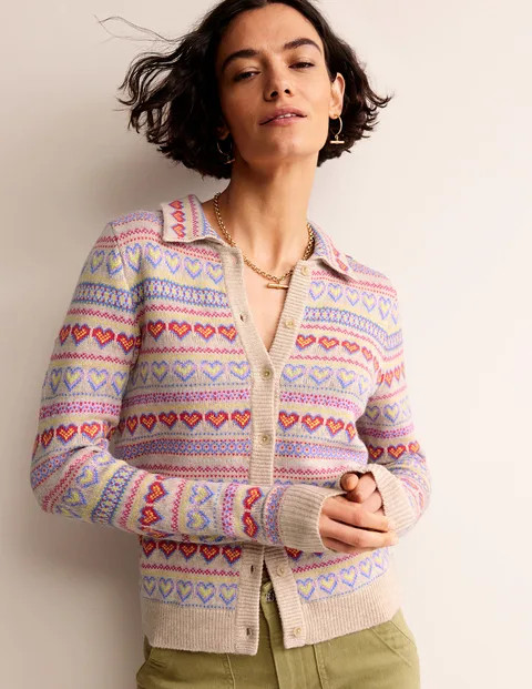 Eliza Heart Fair Isle Sweater | Boden (US)