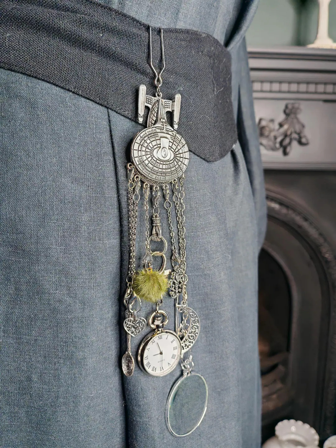 Victorian inspired chatelaine with 7 chains & tools/charms | Etsy (US)