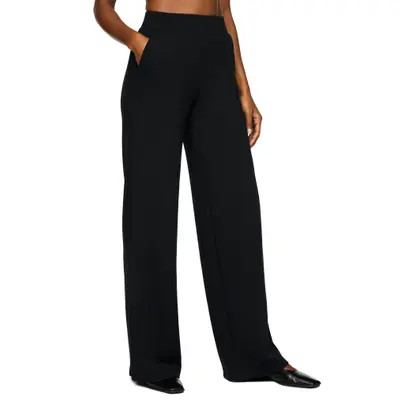 SPANX® Pintuck High Waist Wide Leg Pants in Herb at Nordstrom, Size Small | Nordstrom