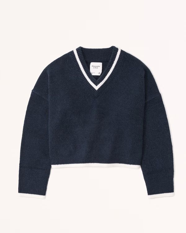 Women's Wedge V-Neck Sweater | Women's Tops | Abercrombie.com | Abercrombie & Fitch (US)