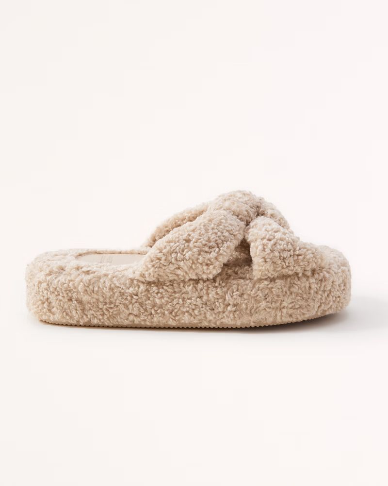 Women's Sherpa Slippers | Women's New Arrivals | Abercrombie.com | Abercrombie & Fitch (US)