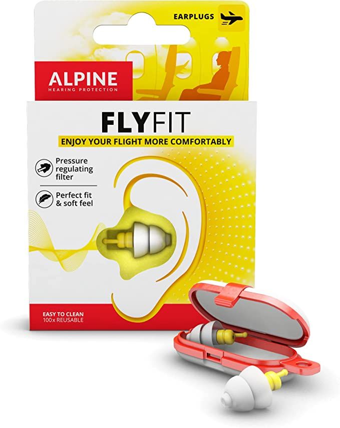 Alpine FlyFit - Earplugs for Pressure Relief & Preventing Ear Pain While Flying - Airplane Travel... | Amazon (US)