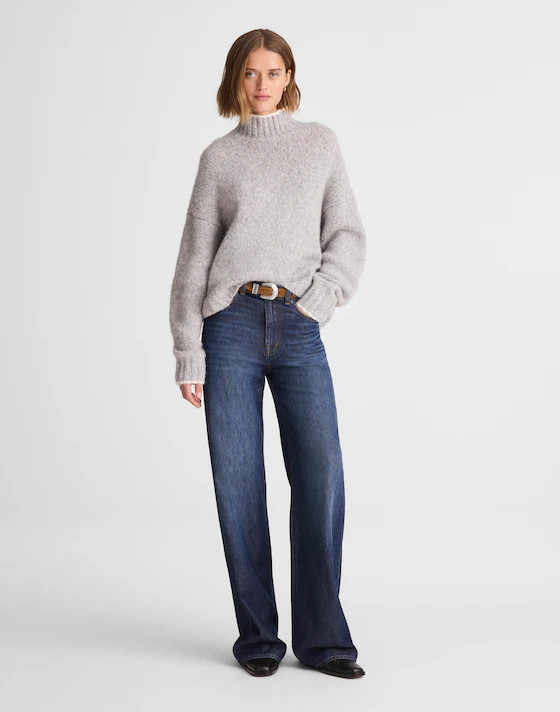 Chunky-Knit Alpaca-Blend Turtleneck | Madewell