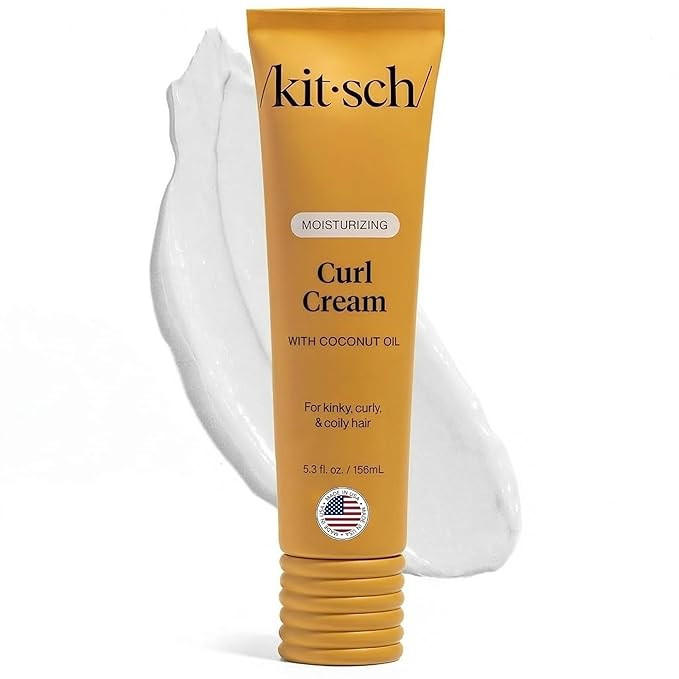 Kitsch Moisturizing Curl Cream for Curly Hair – Lightweight Curly Hair Products for Men & Women... | Amazon (US)