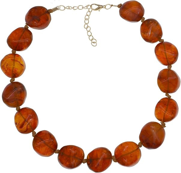 We We Chunky Colorful Beaded Necklace for Women Large Boho Statement Bead Chokers Necklaces Turqu... | Amazon (US)
