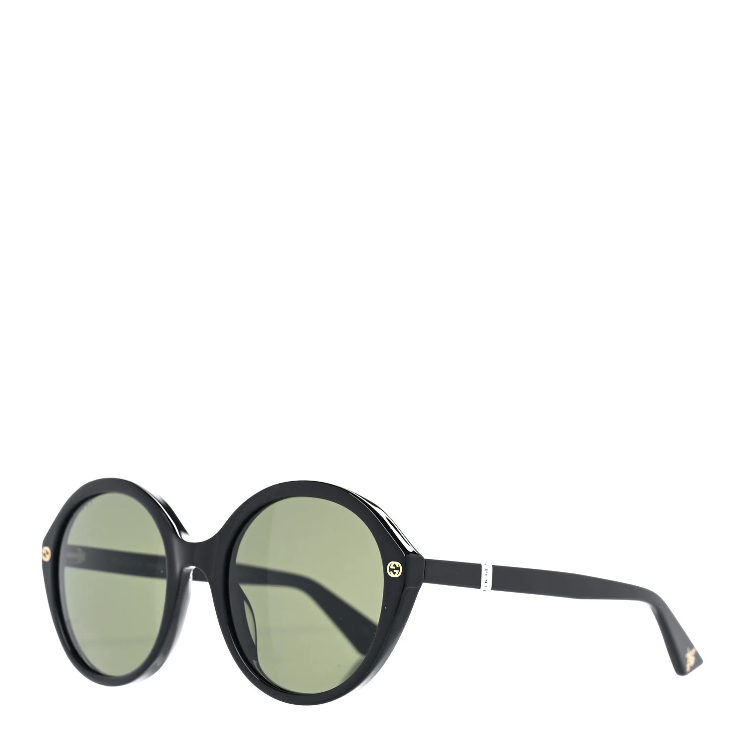 Acetate Round Sunglasses GG0023S Black | FASHIONPHILE (US)