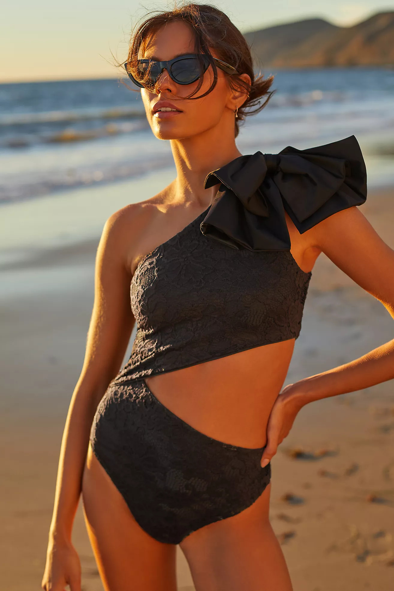 Beach Riot Exclusive Bow One-Piece Swimsuit | Anthropologie (US)