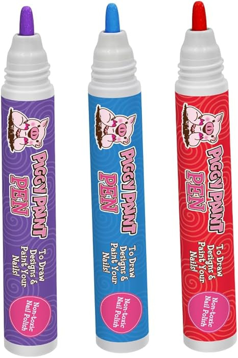 Piggy Paint | 100% Non-Toxic Girls Nail Polish Pen Marker | Safe, Cruelty-free, Vegan, & Low Odor... | Amazon (US)