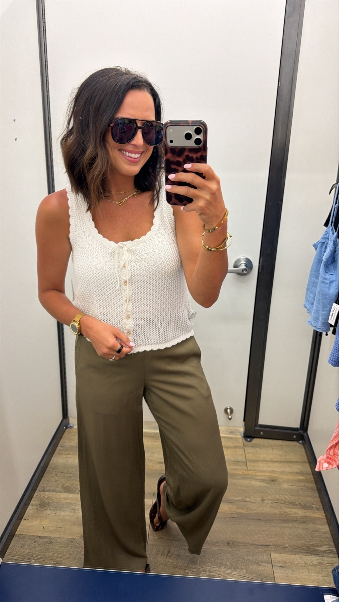 this old navy look is giving effortless 🤍 the crochet tank + linen pants combo is so cute for dinner, vacation, or just feeling put together without trying too hard. #oldnavystyle #oldnavyfinds #summerstyle #linenpants #neutraloutfit #casualchic #everydaystyle #ltkstyle