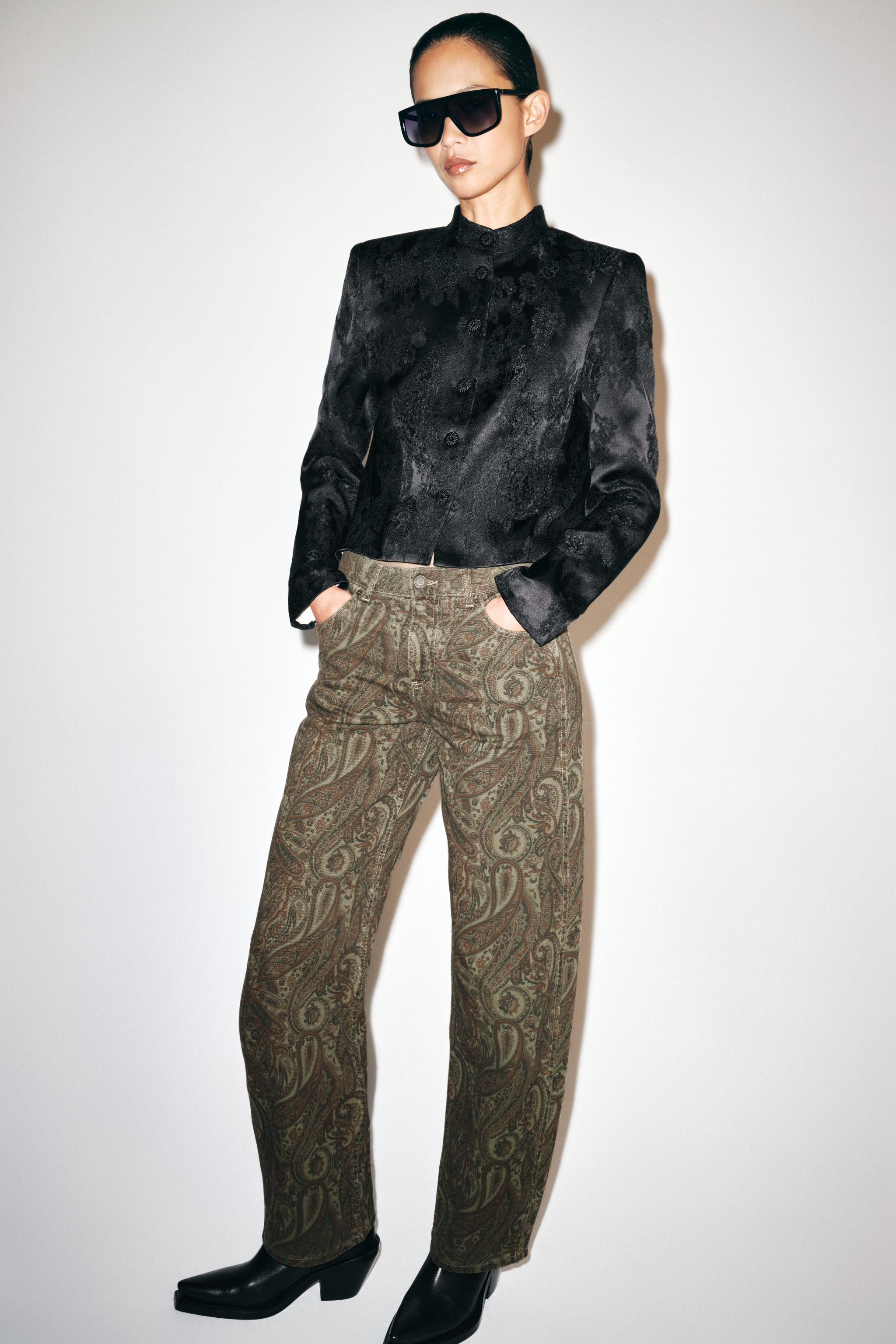 ZW COLLECTION SHORT JACQUARD JACKET | Zara US