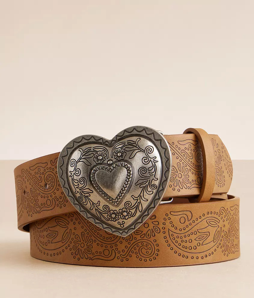 Paisley Heart Belt | Buckle