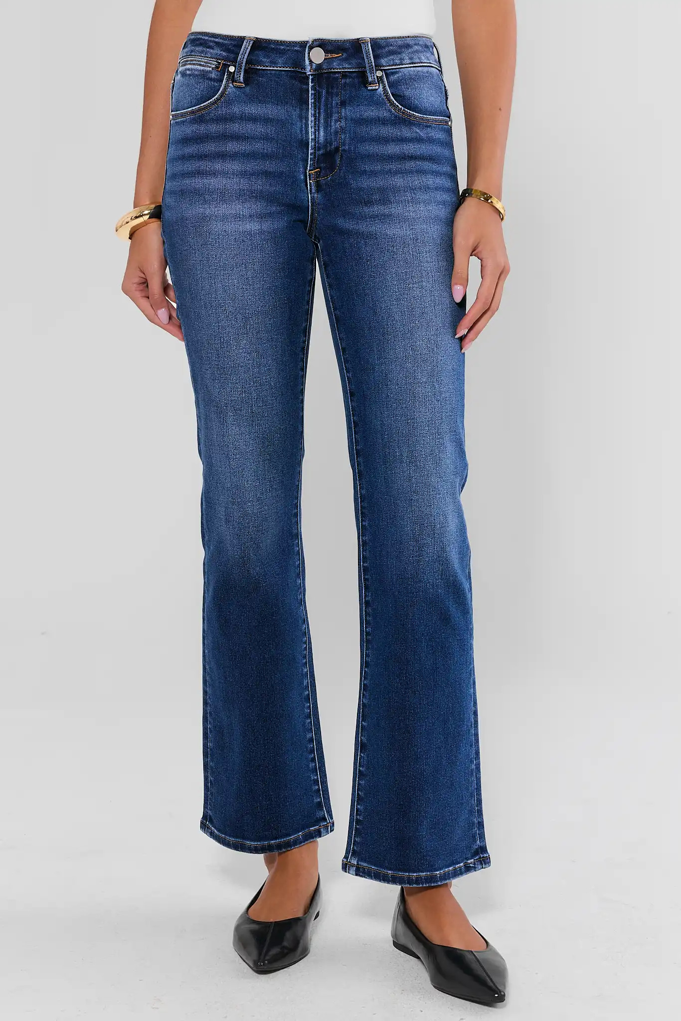 Becca Medium Wash Kick Flare Jeans | Avara