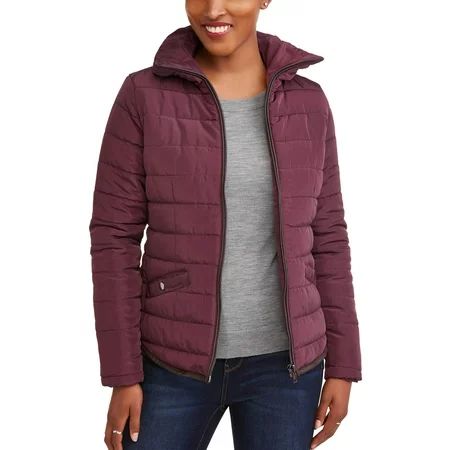 JASON MAXWELL Women's Fitted Puffer Coat | Walmart (US)