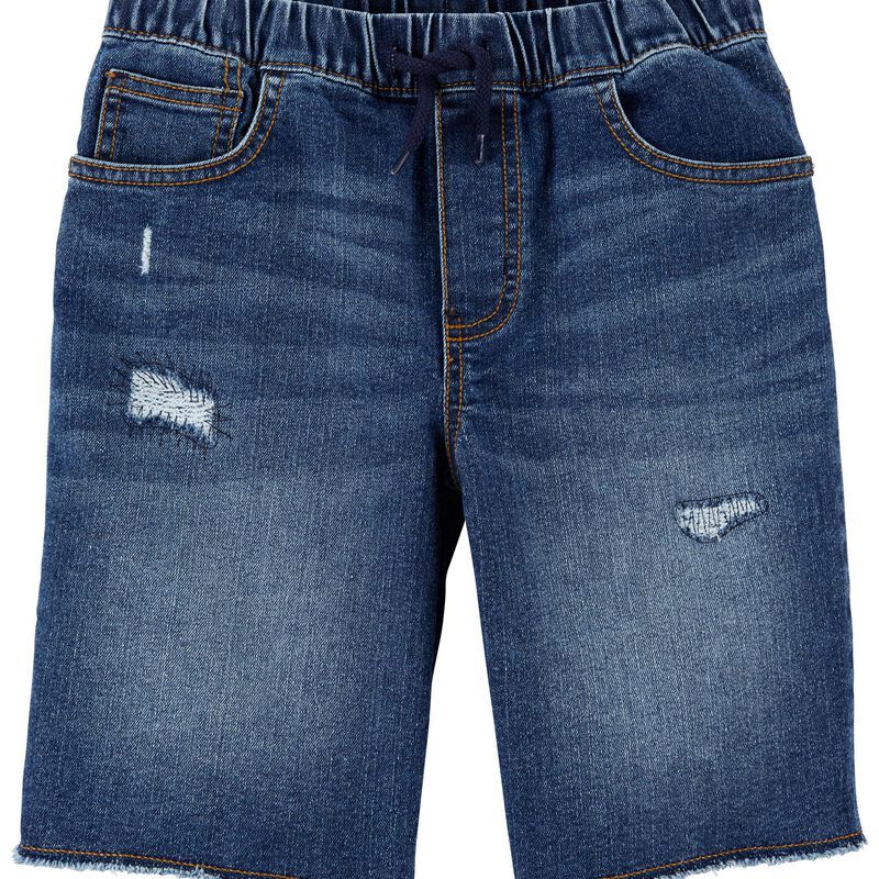 Pull-On Distressed Denim Shorts | Carter's