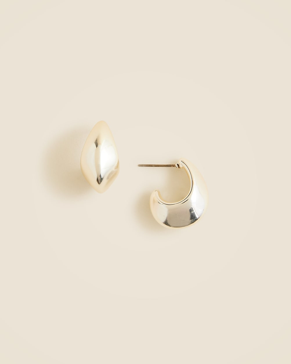 Sculptural hoop earrings | J. Crew US
