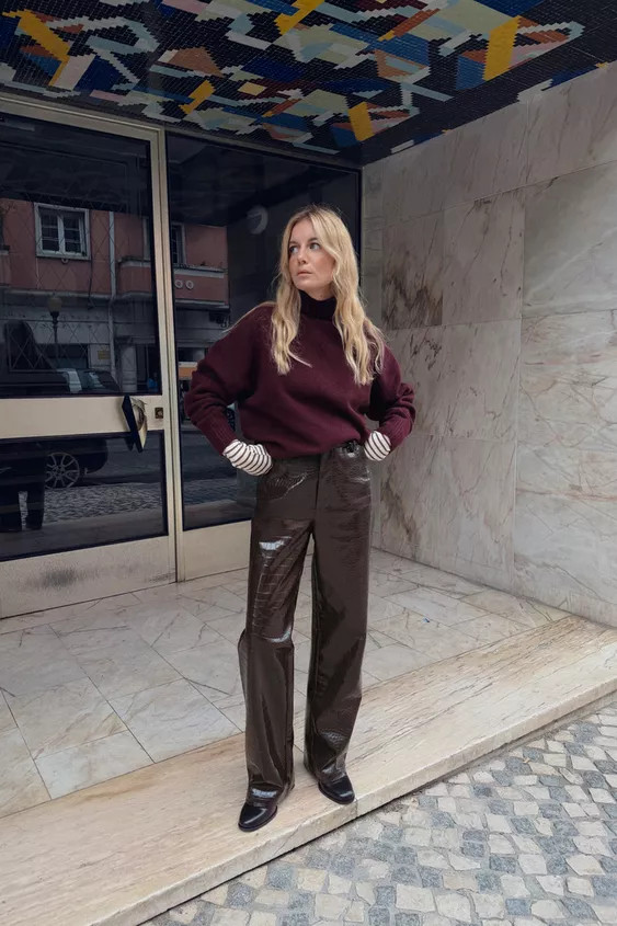 SOFT KNIT HIGH NECK JUMPER | Zara US