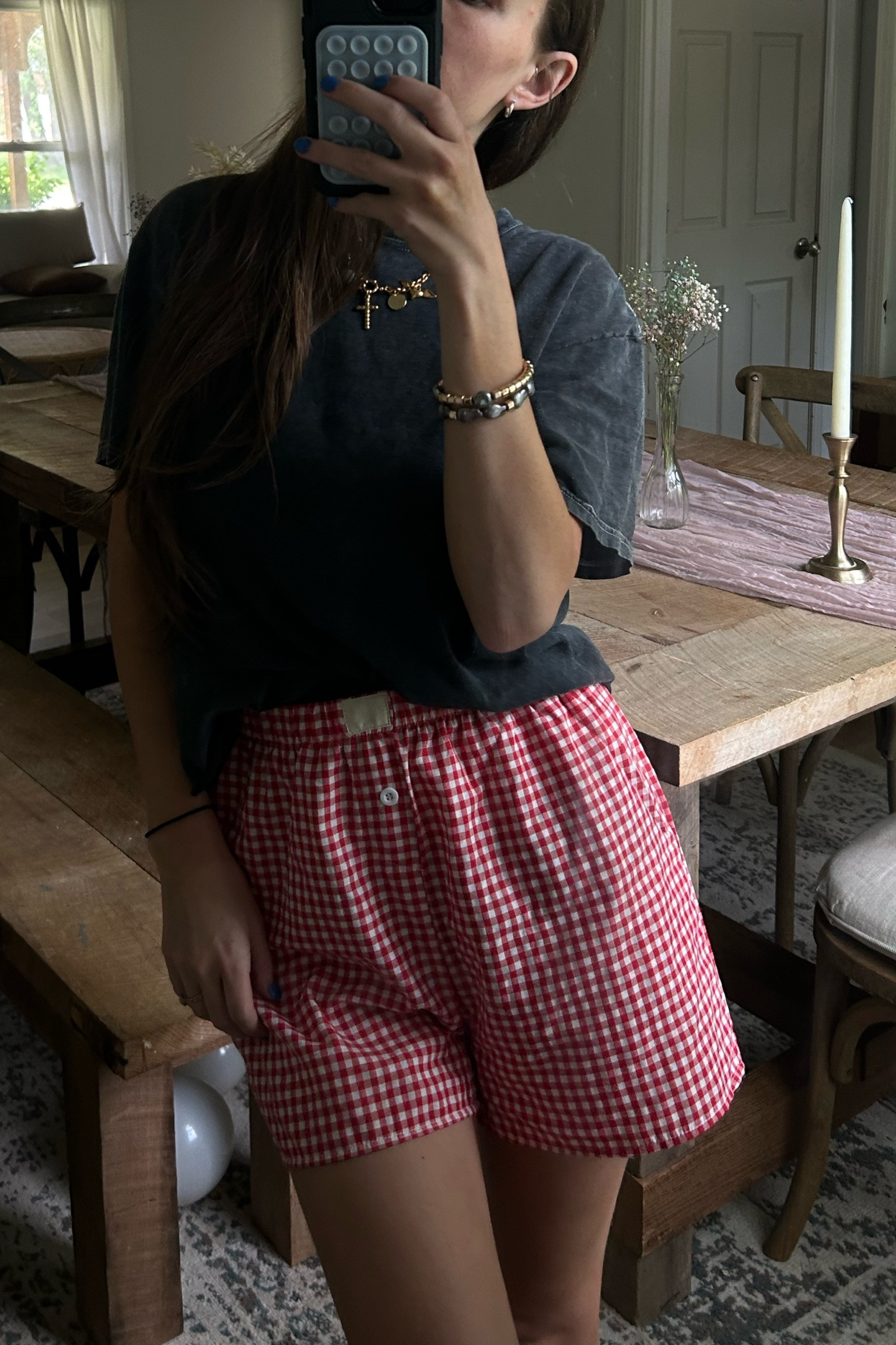 Boxer shorts, summer style, summer outfit, postpartum outfit 

#LTKFindsUnder50 #LTKStyleTip #LTKSeasonal