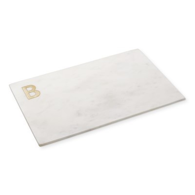 Marble & Brass Monogram Board | Williams-Sonoma
