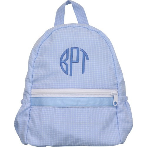 Blue Windowpane Backpack - Shipping Mid-July | Cecil and Lou